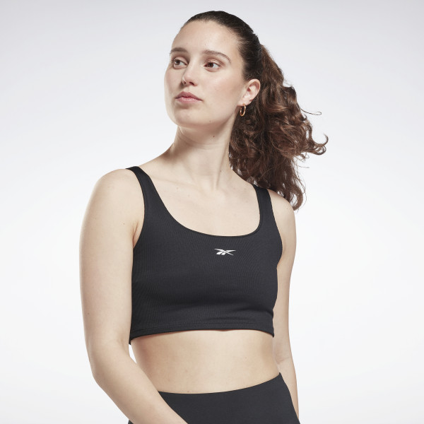 Workout Ready Rib Bralette - SVARTUR